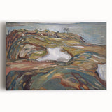 Expressionist Art: "Coastal Landscape" Modern Expressionism Wall Art