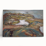 Expressionist Art: "Coastal Landscape" Modern Expressionism Wall Art