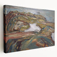 Expressionist Art: "Coastal Landscape" Modern Expressionism Wall Art