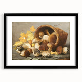 Extra large, colorful abstract art print featuring vibrant fruit motifs on textured canvas, ideal for living room decor.