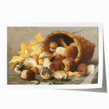 Extra large rolled canvas print of vibrant fruits and floral design, ideal for dining room wall art.