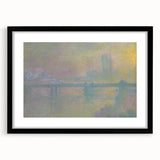 Impressionist London Scene - Monet's Charing Cross Bridge, Framed Print
