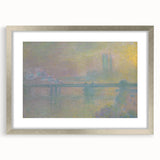 Impressionist London Scene - Monet's Charing Cross Bridge, Framed Print
