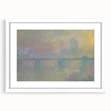 Impressionist London Scene - Monet's Charing Cross Bridge, Framed Print