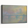 Impressionist London Scene - Monet's Charing Cross Bridge, Framed Print