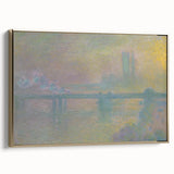 Impressionist London Scene - Monet's Charing Cross Bridge, Framed Print