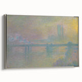 Impressionist London Scene - Monet's Charing Cross Bridge, Framed Print
