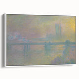 Impressionist London Scene - Monet's Charing Cross Bridge, Framed Print