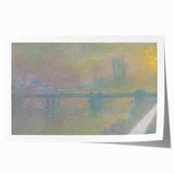 Impressionist London Scene - Monet's Charing Cross Bridge, Framed Print