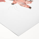 Girls Bedroom Art - Space Explorer with Balloon Kids Room Decor