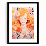 Kids Room Wall Art – Floral Portrait Children's Wall Art Prints