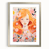 Kids Room Wall Art – Floral Portrait Children's Wall Art Prints