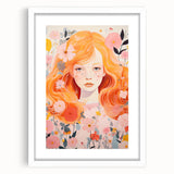 Kids Room Wall Art – Floral Portrait Children's Wall Art Prints