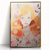 Kids Room Wall Art – Floral Portrait Children's Wall Art Prints