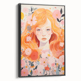 Kids Room Wall Art – Floral Portrait Children's Wall Art Prints