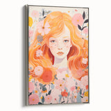 Kids Room Wall Art – Floral Portrait Children's Wall Art Prints