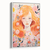 Kids Room Wall Art – Floral Portrait Children's Wall Art Prints