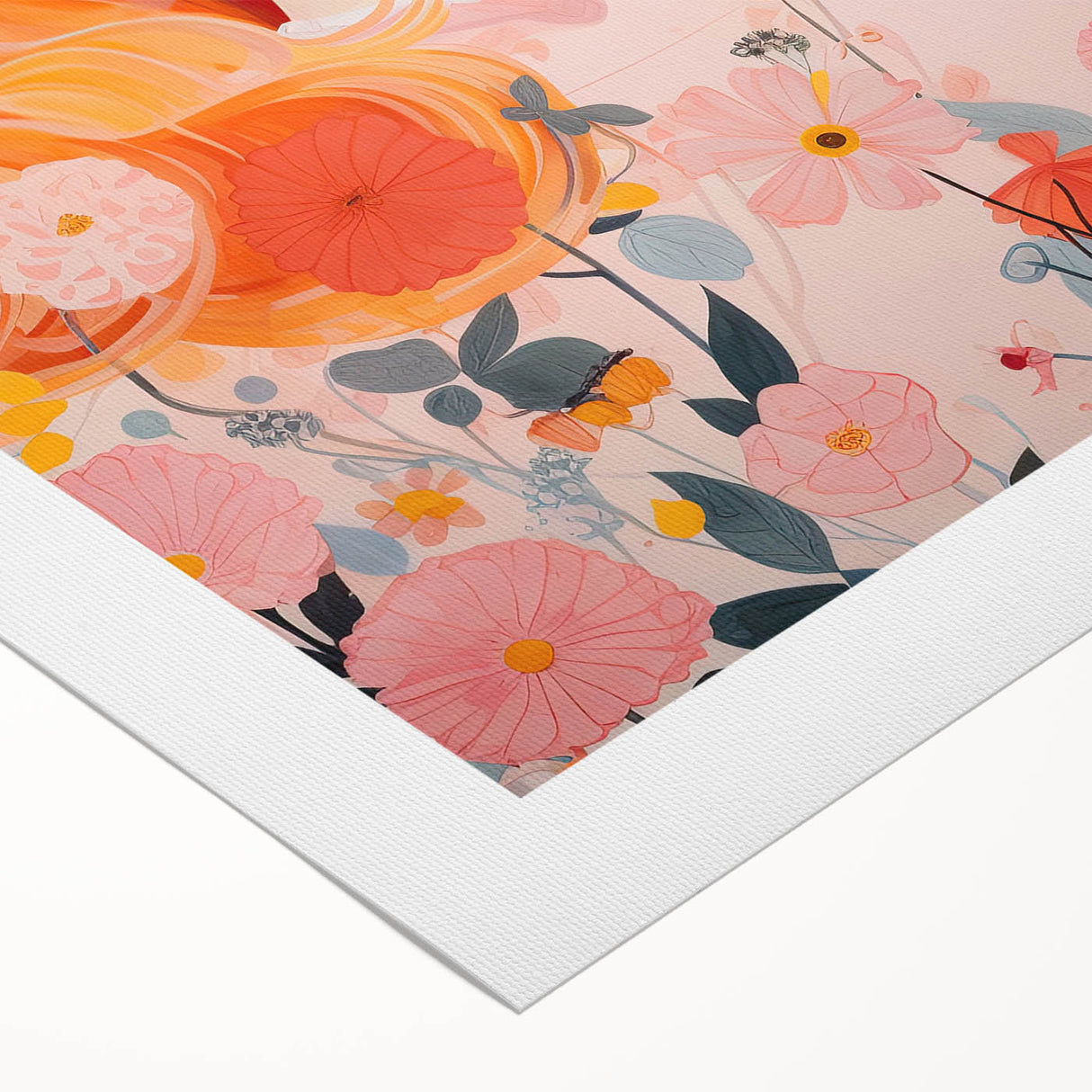 Kids Room Wall Art – Floral Portrait Children's Wall Art Prints