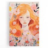 Kids Room Wall Art – Floral Portrait Children's Wall Art Prints