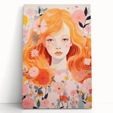 Kids Room Wall Art – Floral Portrait Children's Wall Art Prints