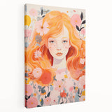 Kids Room Wall Art – Floral Portrait Children's Wall Art Prints