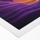 Vibrant rolled canvas artwork depicting a stunning landscape of canyons, showcasing rich colors and intricate details, ideal for home decor or art enthusiasts.