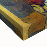 Modern Wall Art: Contemporary Washerwomen Scene in Rustic Pastels