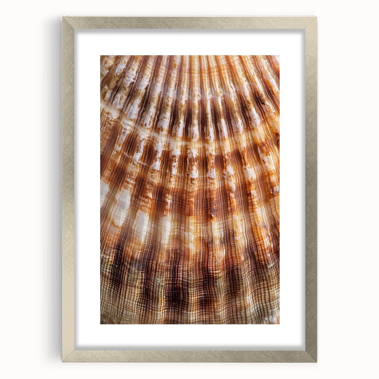 Textured abstract art print featuring close-up florals in soft pastel shades, framed in silver, ideal for bedroom wall decor.