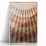 Art deco poster featuring a close-up floral design in soft pastels on white acrylic, ideal for nursery wall art.