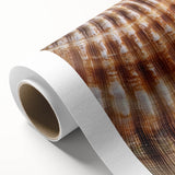 Art deco floral poster on rolled canvas, featuring soft pink and green tones, ideal for nursery wall art.