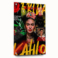 Frida Kahlo Pop Art Wall Art - Vibrant Mexican Modernism Canvas