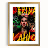 Frida Kahlo Pop Art Wall Art - Vibrant Mexican Modernism Canvas