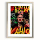 Frida Kahlo Pop Art Wall Art - Vibrant Mexican Modernism Canvas