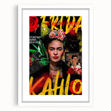 Frida Kahlo Pop Art Wall Art - Vibrant Mexican Modernism Canvas