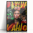 Frida Kahlo Pop Art Wall Art - Vibrant Mexican Modernism Canvas