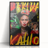 Frida Kahlo Pop Art Wall Art - Vibrant Mexican Modernism Canvas