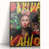 Frida Kahlo Pop Art Wall Art - Vibrant Mexican Modernism Canvas