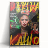 Frida Kahlo Pop Art Wall Art - Vibrant Mexican Modernism Canvas