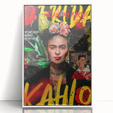 Frida Kahlo Pop Art Wall Art - Vibrant Mexican Modernism Canvas