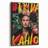 Frida Kahlo Pop Art Wall Art - Vibrant Mexican Modernism Canvas