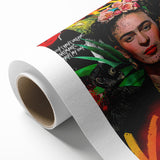 Frida Kahlo Pop Art Wall Art - Vibrant Mexican Modernism Canvas
