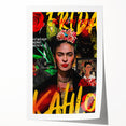 Frida Kahlo Pop Art Wall Art - Vibrant Mexican Modernism Canvas