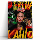 Frida Kahlo Pop Art Wall Art - Vibrant Mexican Modernism Canvas