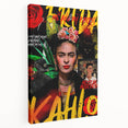 Frida Kahlo Pop Art Wall Art - Vibrant Mexican Modernism Canvas