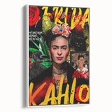 Frida Kahlo Pop Art Wall Art - Vibrant Mexican Modernism Canvas