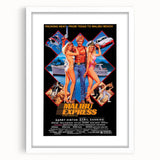 Retro Malibu Express Poster Art - Vintage 80s Action Movie Prints