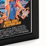 Retro Malibu Express Poster Art - Vintage 80s Action Movie Prints