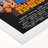 Retro Malibu Express Poster Art - Vintage 80s Action Movie Prints
