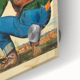 Vintage Levi’s Poster | First in the West Western Art Print