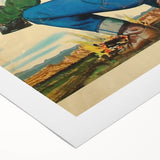 Vintage Levi’s Poster | First in the West Western Art Print